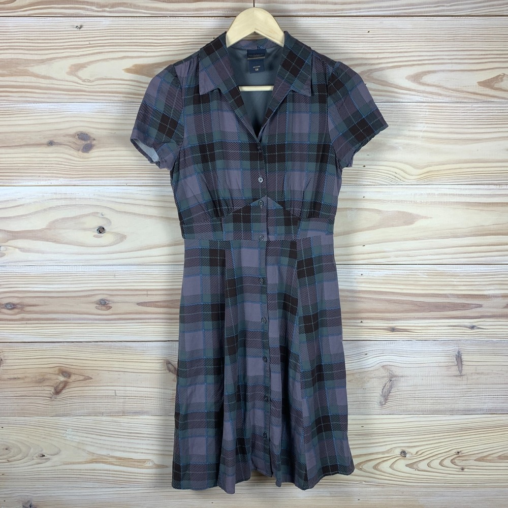 Outlander x Hot Topic Dress SM Tartan Plaid Purple Claire Frasier‎ Grunge Punk